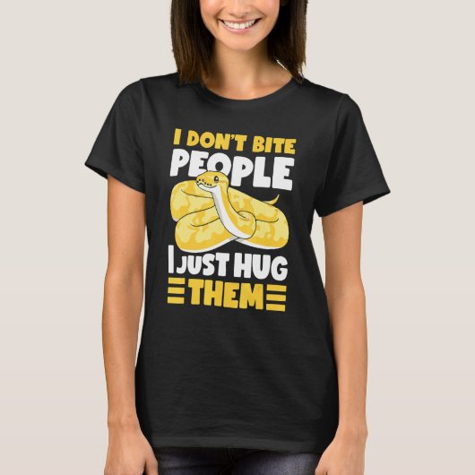 Banana-Ball Python Ich beiße nicht Leute, die ich T-Shirt (Vorderseite)