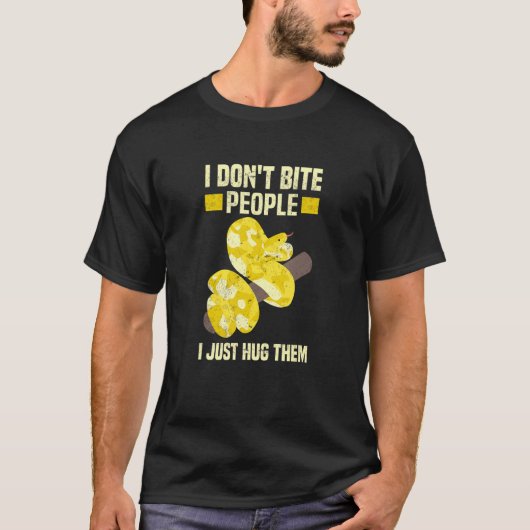Banana Ball Python Schlange Reptil 1 T-Shirt (Vorderseite)