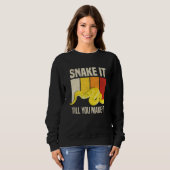 Banana Ball Python Schlange Reptil Sweatshirt (Vorne ganz)