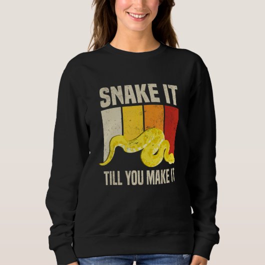 Banana Ball Python Schlange Reptil Sweatshirt (Vorderseite)