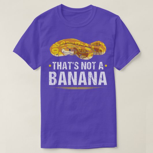 Banana Ball Python Schlange T-Shirt (Design vorne)