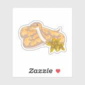 Banana-Ball-Python und Aufkleber für Säuglinge (Blatt)