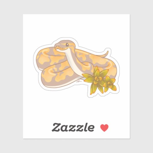 Banana-Ball-Python und Aufkleber für Säuglinge (Blatt)