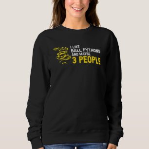 Banana Ball Python und Noodle Reptilien-Designs 2 Sweatshirt