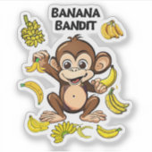 Banana Bandit Aufkleber (Vorderseite)