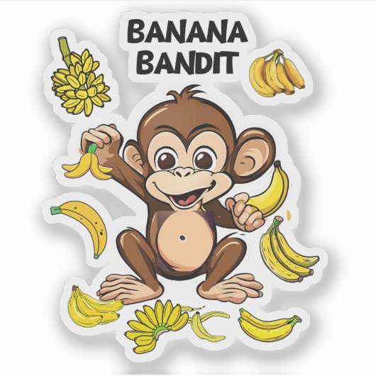 Banana Bandit Aufkleber (Vorderseite)