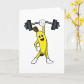 Banana bei Strandtraining mit Barbell Karte (Gelbe Blume)