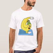 Banana bei Yoga auf Yoga-Matte T-Shirt (Vorderseite)