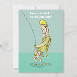 Banana Belay Rock Klettern Einladung