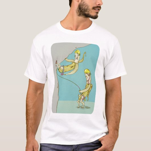 Banana Belay Rock Klettern T-Shirt (Vorderseite)