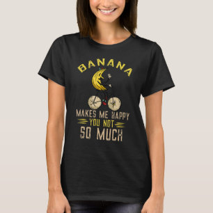 Banana Bike macht mich glücklich Vegetarier Sommer T-Shirt