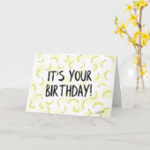 Banana Birthday Card Karte (Gelbe Blume)