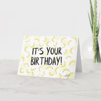 Banana Birthday Card Karte