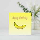 Banana Birthday Card Karte (Stehend Vorderseite)