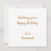 Banana Birthday Card Karte (Rückseite)