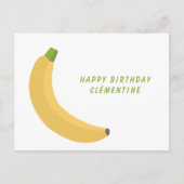 Banana Birthday Postkarte (Vorderseite)