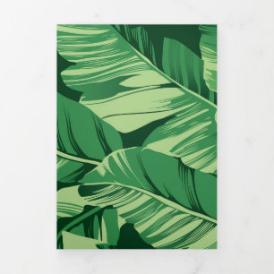 Banana-Blätter 2 Dreifach Gefaltete Urlaubskarte