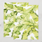 Banana-Blätter 4 Dankeskarte (Vorne/Hinten)
