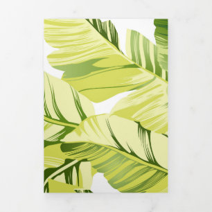 Banana-Blätter 4 Dreifach Gefaltete Urlaubskarte