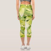 Banana-Blätter 5 Capri Leggings (Rückseite)