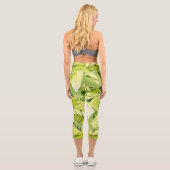 Banana-Blätter 5 Capri Leggings (Rückseite)