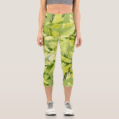 Banana-Blätter 5 Capri Leggings (Vorderseite)