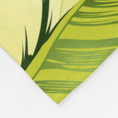 Banana-Blätter 5 Fleecedecke (Ecke)