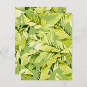 Banana-Blätter 5 Postkarte (Vorne/Hinten)