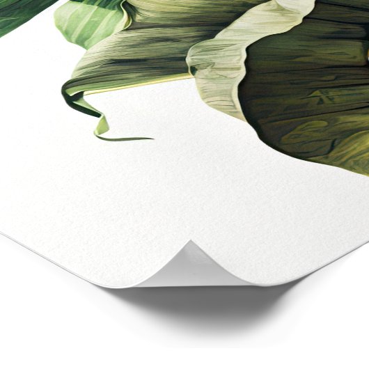 Banana Blätter Art Print Poster (Ecke)