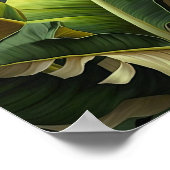 Banana Blätter Art Print Poster (Ecke)