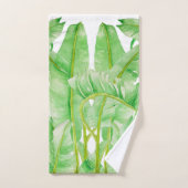 Banana-Blätter auf einem Handtuch-Set Badhandtuch Set (Handtuch)