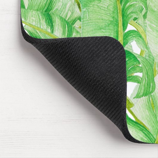 Banana-Blätter auf einem Mauspad (Ecke)