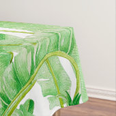 Banana-Blätter auf einem Tablecloth Tischdecke (Beispiel)