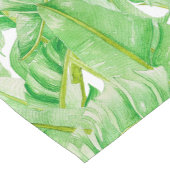 Banana-Blätter auf einem Tischläufer (Ecke)