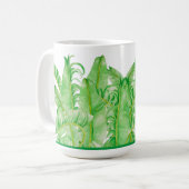 Banana-Blätter auf einer klassischen Tasse (15 oz. (Vorderseite Links)