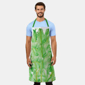 Banana-Blätter auf einer Schürze (Getragen)