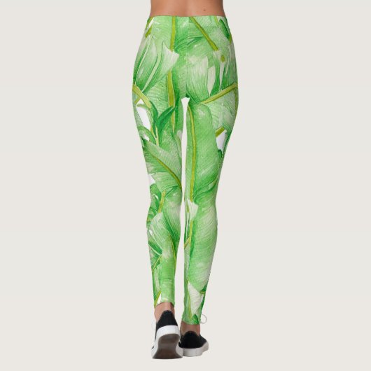 Banana-Blätter auf Leggings (Rückseite)
