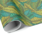 Banana-Blätter: Botanische Vintage Hand Gezeichnet Geschenkpapier (Rolleneckpunkt)