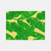 Banana-Blätter Fleecedecke (Vorderseite (Horizontal))