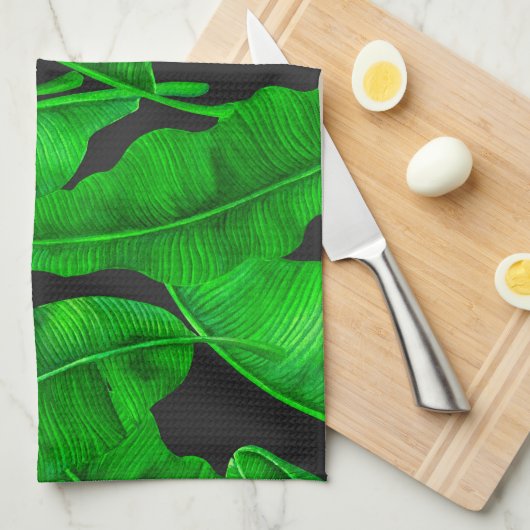 Banana-Blätter Geschirrtuch (Viertel Falte)