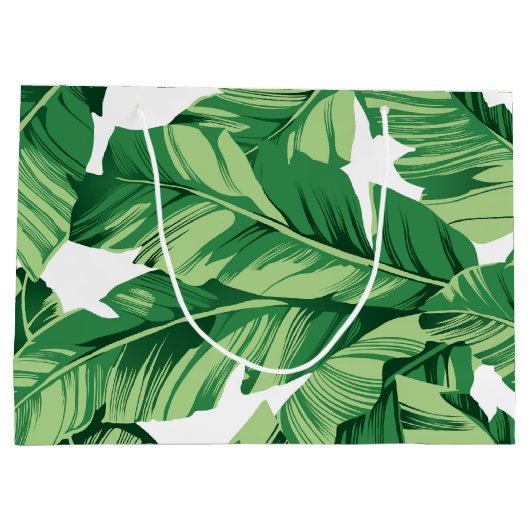 Banana-Blätter Große Geschenktüte (Rückseite)