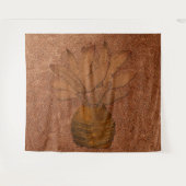 Banana-Blätter Kupfer-Look Tapest Wandteppich (Vorderseite (Horizontal))