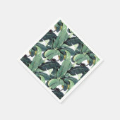 Banana Blätter Palm Tree Tropical Paper Napkins Serviette (Ecke)