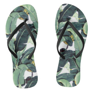 Banana Blätter Palm Tropical Slim Strap Flip Flops Badesandalen