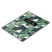 Banana Blätter Palm Tropical Spiral Notebook Notizblock (Linke Seite)
