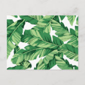 Banana-Blätter Postkarte (Rückseite)