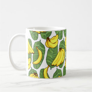 Banana-Blätter: tropisches Fruchtmuster Kaffeetasse