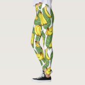 Banana-Blätter: tropisches Fruchtmuster Leggings (Links)