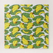 Banana-Blätter: tropisches Fruchtmuster Puzzle (Horizontal)