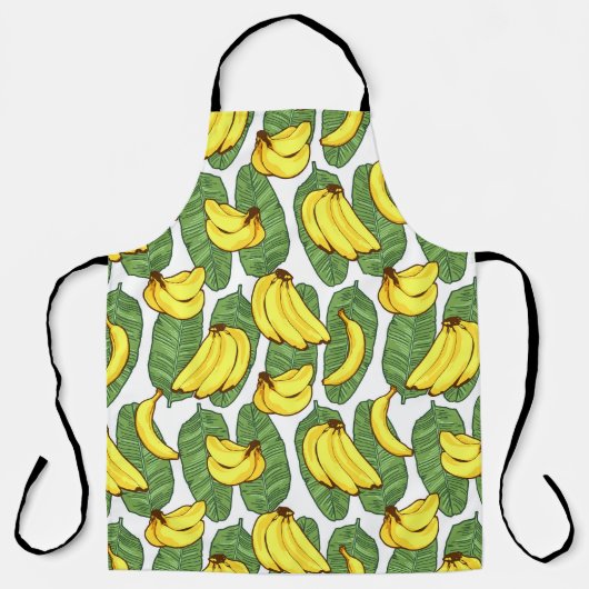 Banana-Blätter: tropisches Fruchtmuster Schürze (Vorderseite)